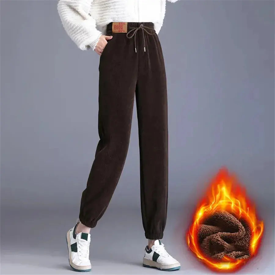 Pantalon doublé en composite épais pour femmes