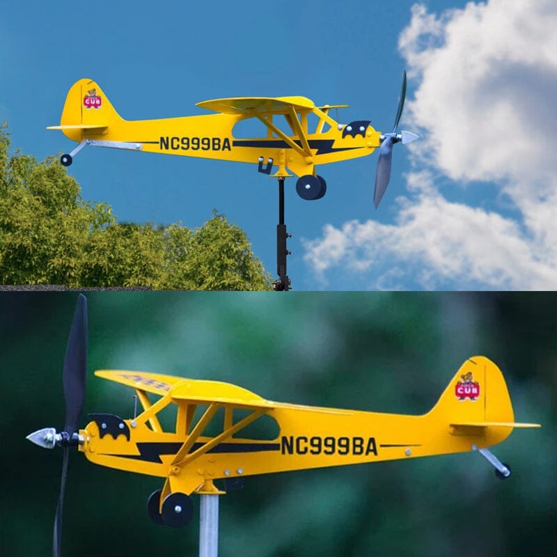 Piper J3 Cub Weathervane aircraft - Cadeaux pour les passionnés d'aviation