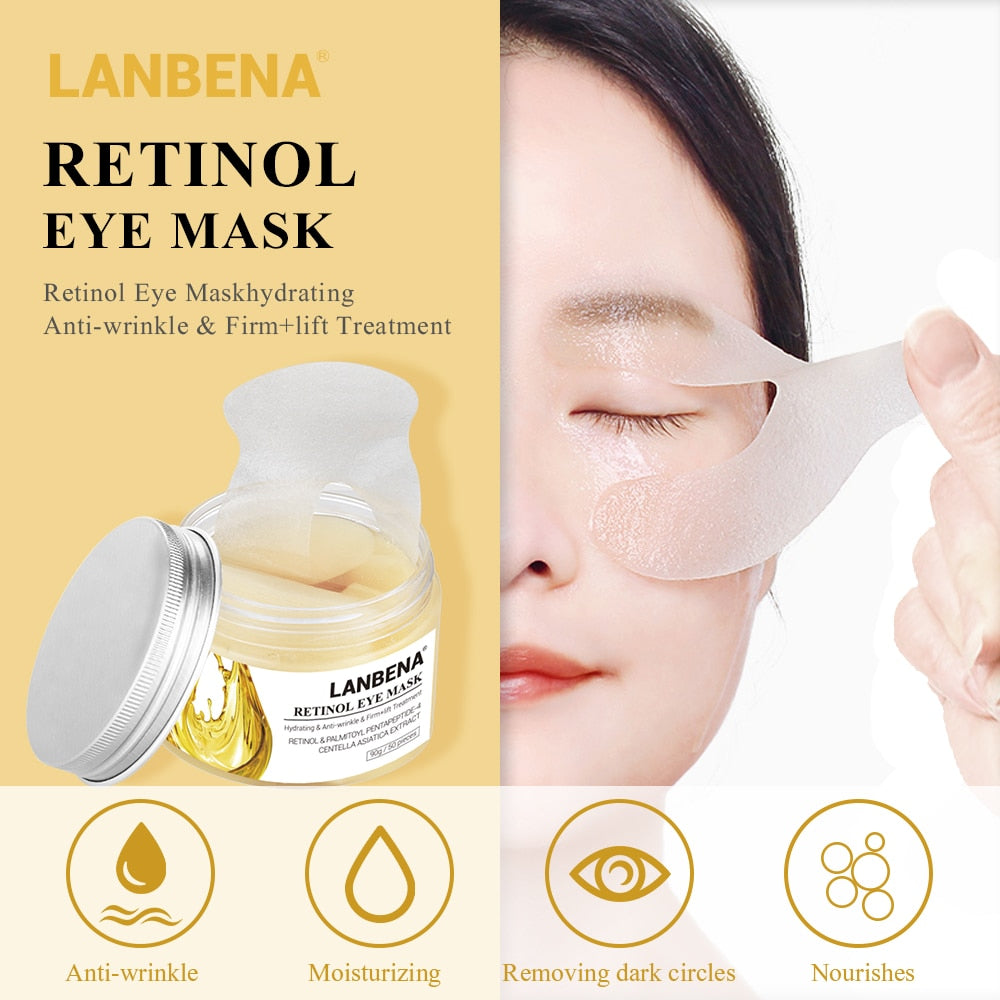 LANBENA Retinol Eye Mask Hyaluronic Acid Eye Patches