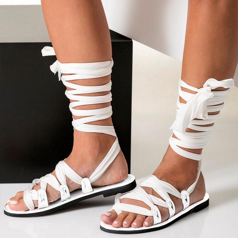 Sandales à lacets pour femmes