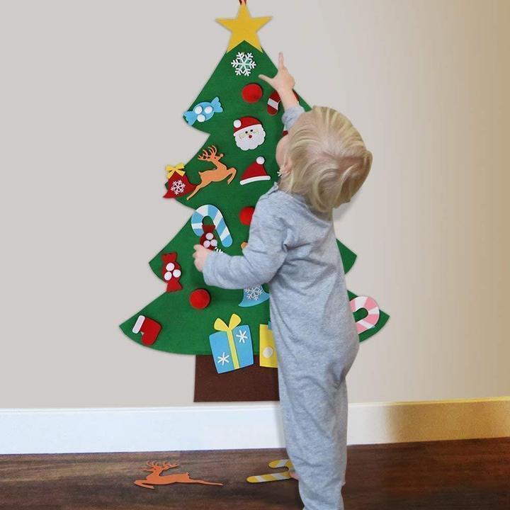 Sapin de Noel en feutre pour enfant
