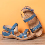 Sandales velcro élastiques confortables pour femmes