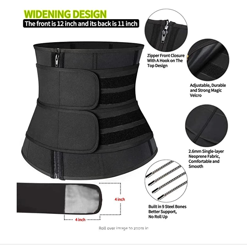 Ceinture Abdominale pour hommes et femmes, entraîneur de taille pour perte de poids Nazaril