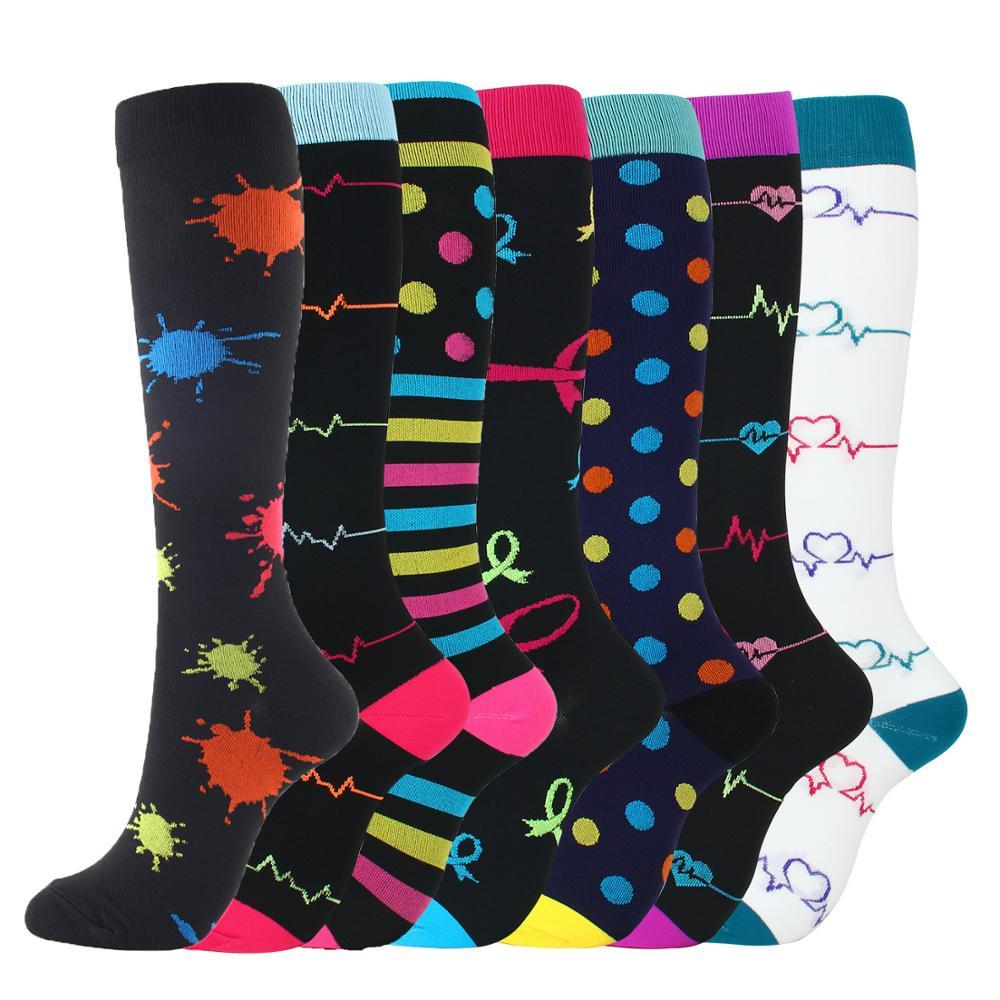 Chaussettes de compressions - soignants - Pack 7 paires de chaussettes