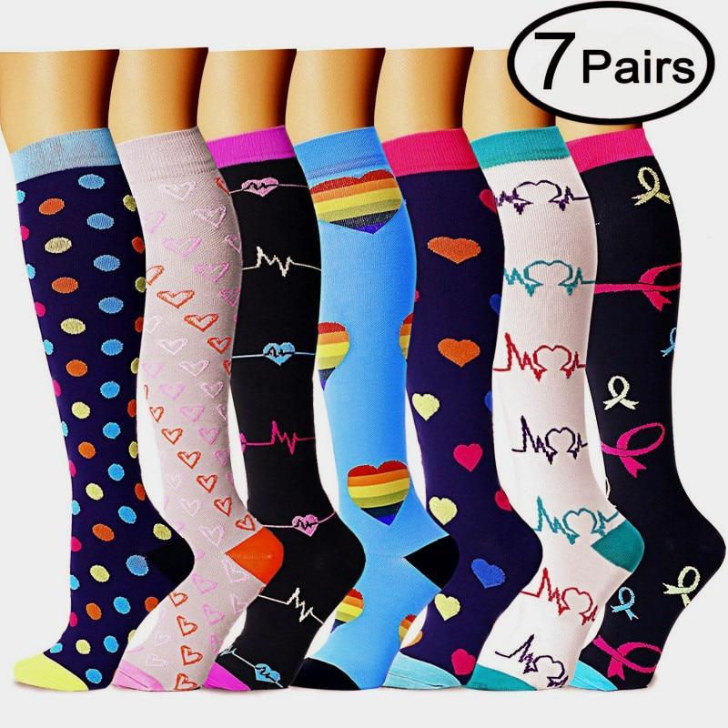 Chaussettes de compressions - soignants - Pack 7 paires de chaussettes